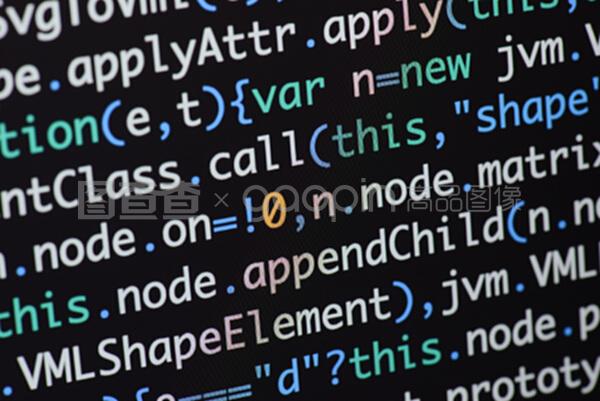 真實的java腳本代碼開發(fā)屏幕。編程工作流